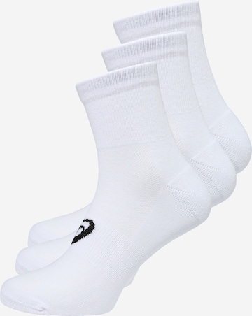 Chaussettes de sport 'QUARTER' ASICS en blanc : devant