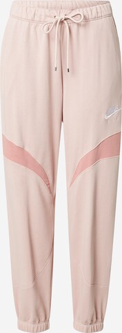 Nike Sportswear Tapered Pants in Pink: front