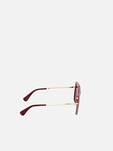 Max Mara Zonnebril 'Maxmara MM0136 Shiny dark green 56/14/140 Women Sunglasses' in Rood