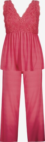 Pyjama Ulla Popken en rose : devant