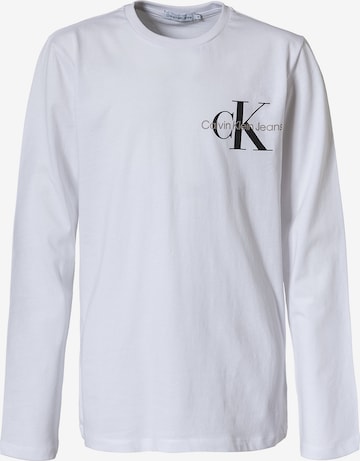 T-Shirt Calvin Klein Jeans en blanc : devant