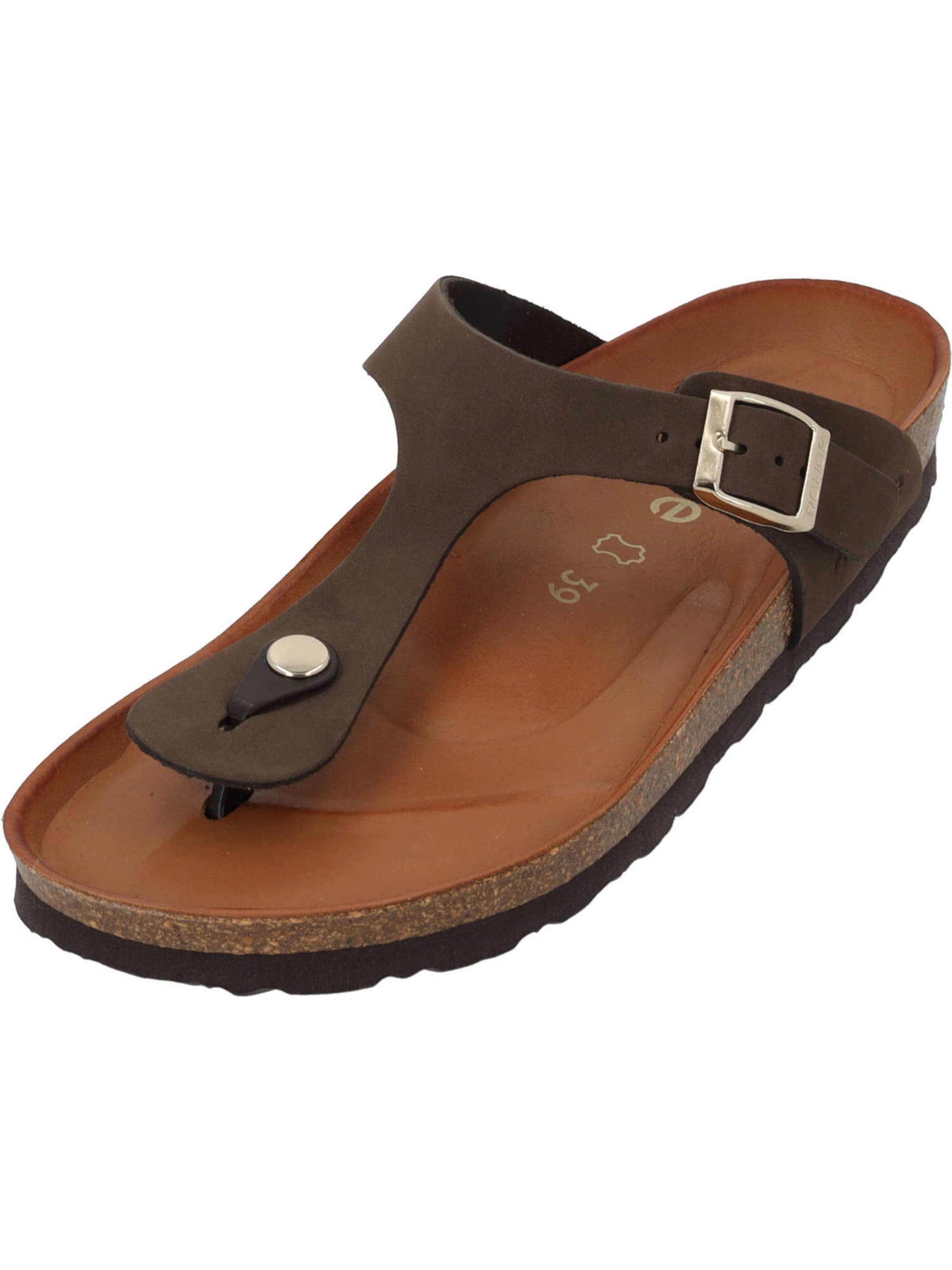 ROHDE Zehentrenner '5642' in Braun: Vorderseite