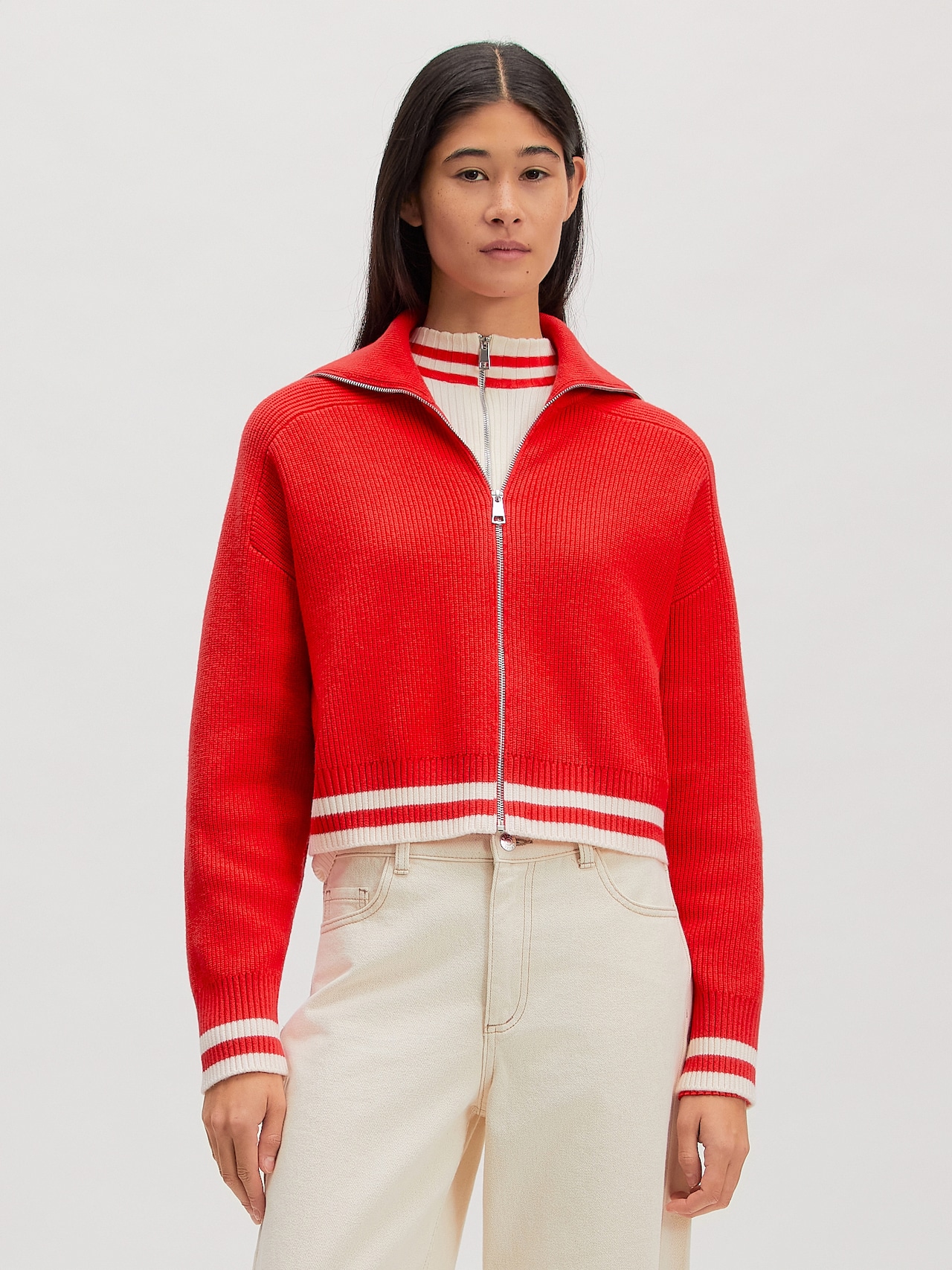 EDITED Cardigan 'Lucila' rød