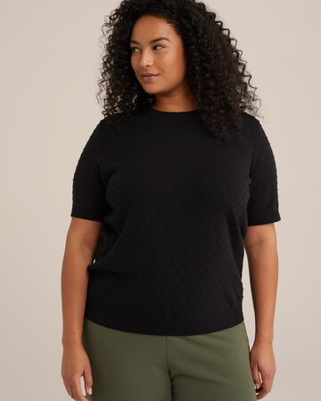 WE Fashion Shirt in Schwarz: Vorderseite
