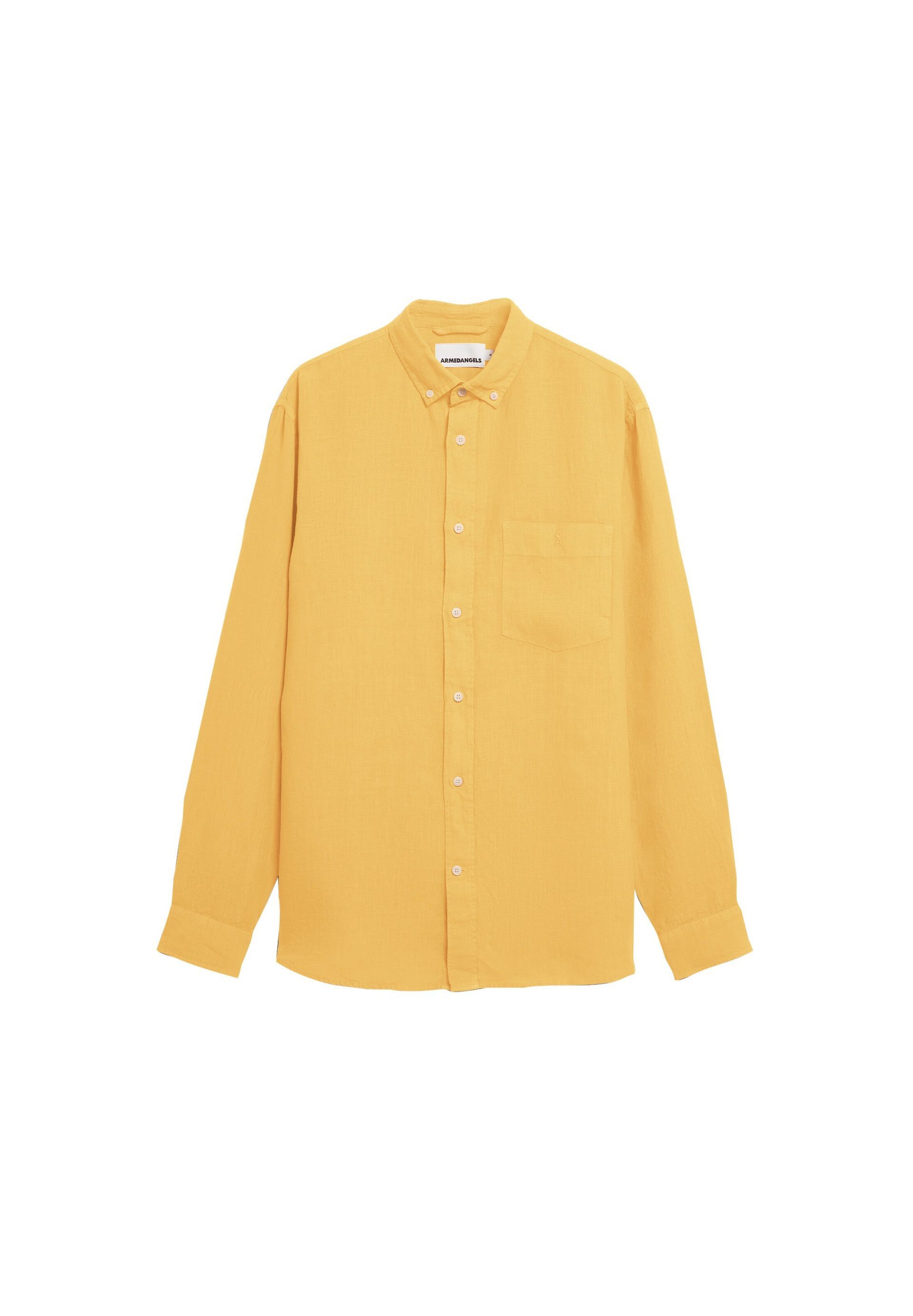 ARMEDANGELS Hemd LINEN in Gelb: Vorderseite