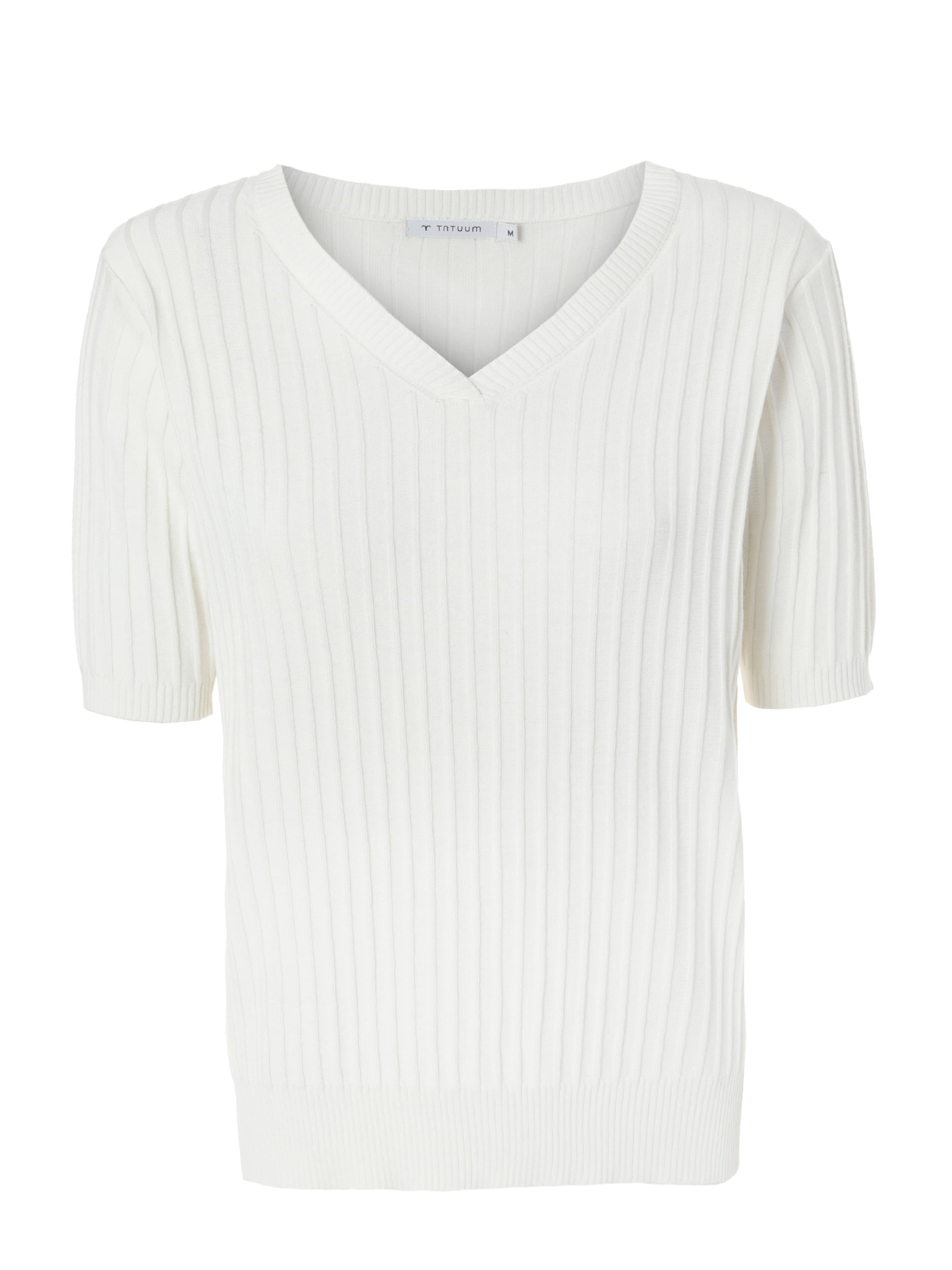 TATUUM Пуловер 'SEWILLA' в бяло: отпред