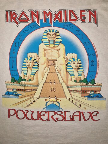 Iron Maiden Koszulka 'Iron  Maiden Powerslave Vintage T-Shirt' w kolorze beżowy