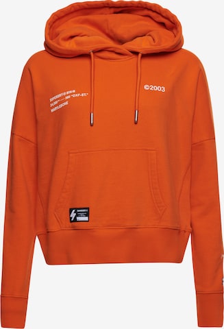 Superdry Sweatshirt in Orange: front