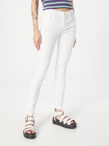 FRAME Skinny Jeans i hvid: forside