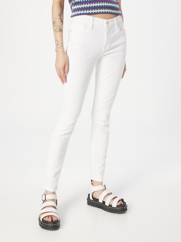 FRAME Skinny Jeans in Wit: voorkant