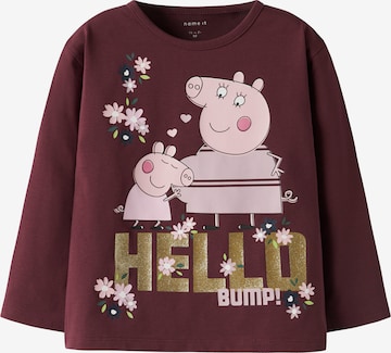 Maglietta 'NMFORA PEPPA' di NAME IT in rosso: frontale