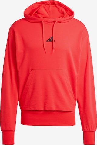 Felpa sportiva 'Essentials Feelcozy' di ADIDAS SPORTSWEAR in rosso: frontale