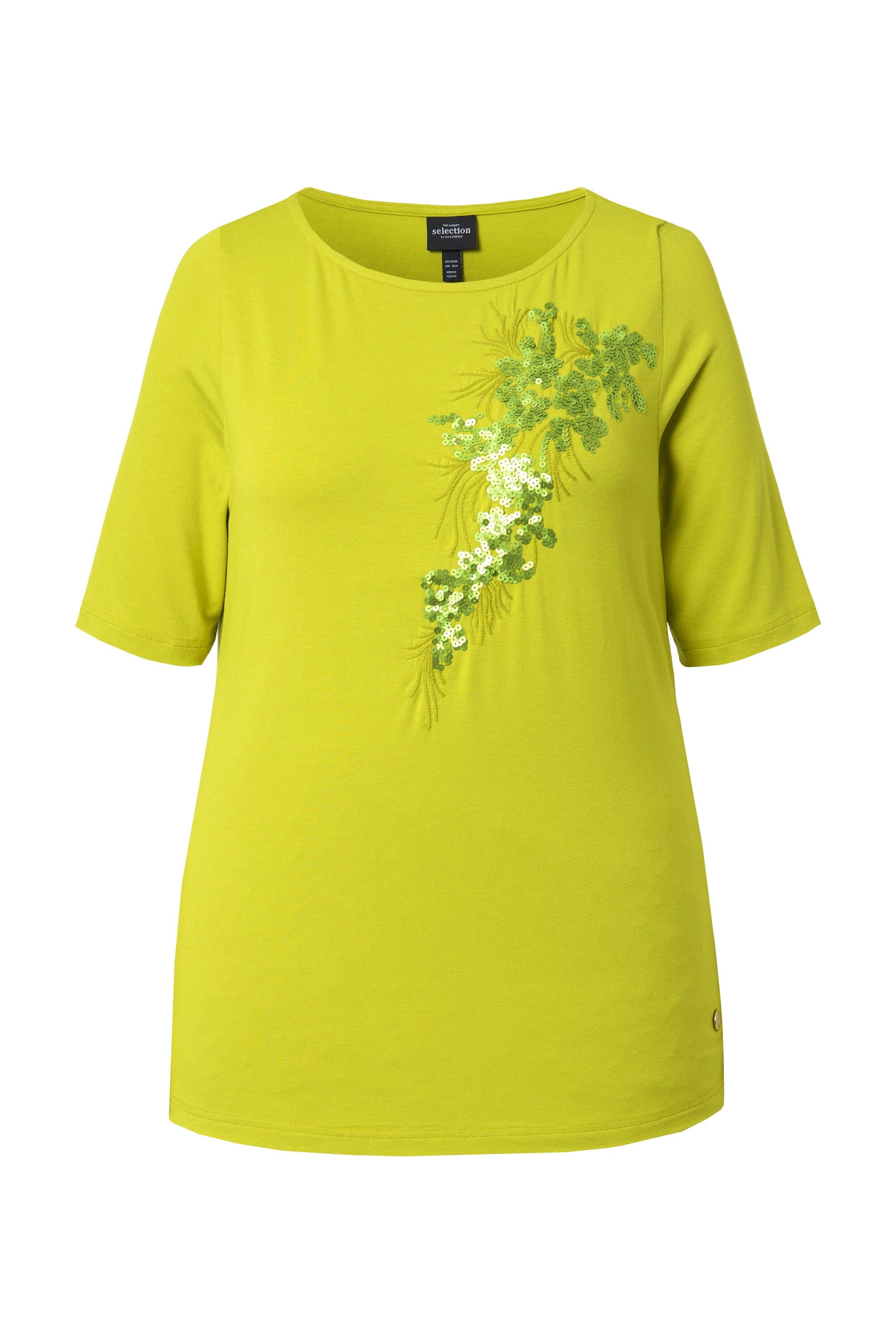 Ulla Popken Shirt in Gelb: Vorderseite