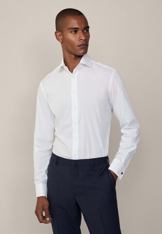 Hackett London Slim fit Zakelijk overhemd in Wit: voorkant