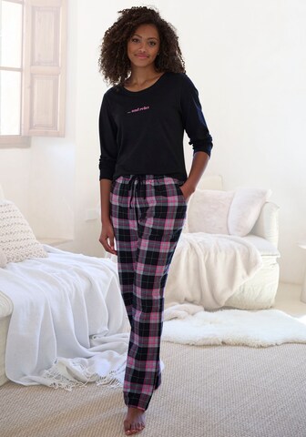 VIVANCE Pyjama in Schwarz