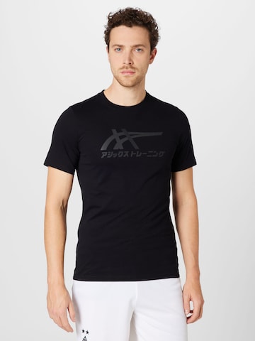ASICS Функциональная футболка 'Tiger' в Черный: спереди