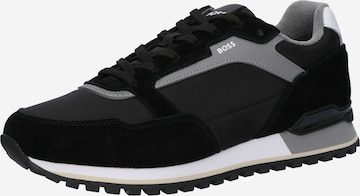 BOSS Platform trainers 'Parkour' in Black: front