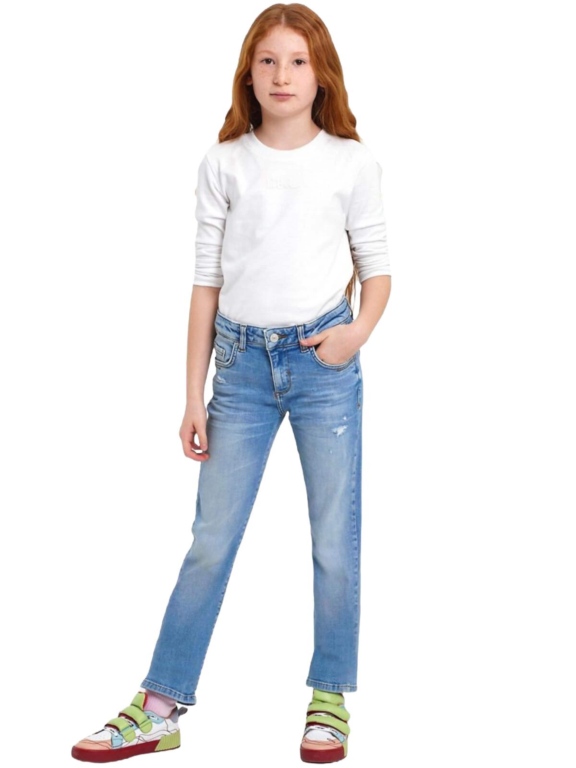 LTB Jeans - regular Vaquero 'LTB Jeans Baby Girl Galina G Mid Waist Straight Leg Jeans' en azul