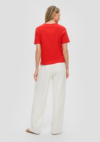 s.Oliver BLACK LABEL T-Shirt in Rot: zadná strana