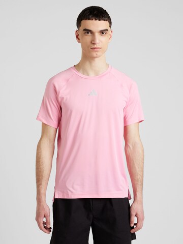 ADIDAS PERFORMANCE Toiminnallinen paita värissä vaaleanpunainen: edessä