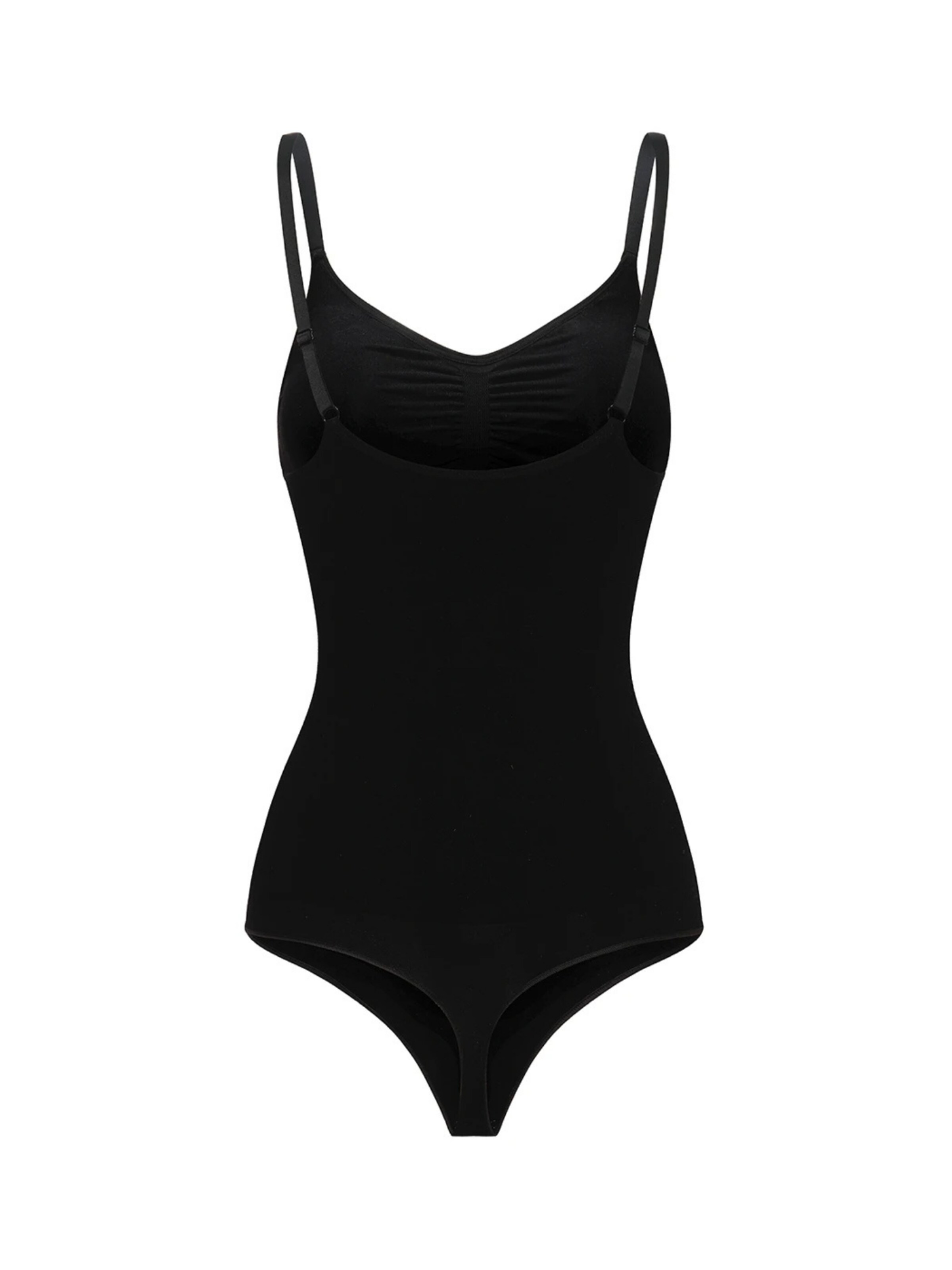 Body modellante 'Bodysuit Sculpting Shapewear with Built-In Wireless Bra and String' di cfab (formerly creamy fabrics) in nero