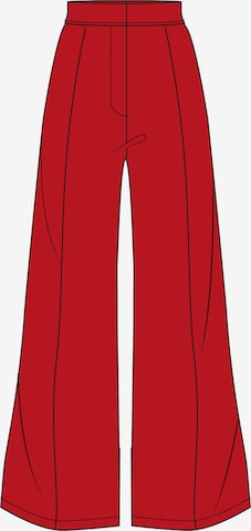 Regular Pantalon chino Salsa Jeans en rouge : devant