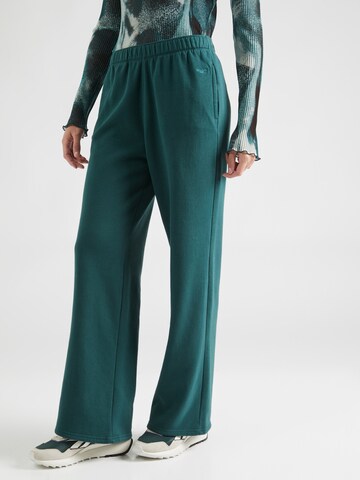 HOLLISTER Wide leg Broek in Groen: voorkant