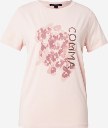 T-shirt COMMA en rose : devant