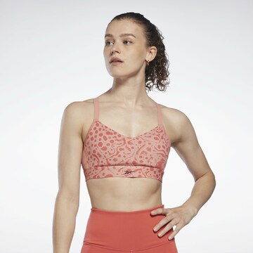 Reebok Bralette Sports Bra in Orange: front