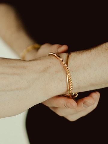 Les Reines Armband 'The Axis' in Goud