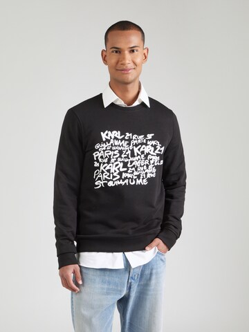 Karl Lagerfeld Collegepaita värissä musta: etupuoli