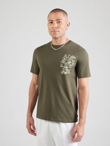 SCOTCH & SODA T-shirt i grön: framsida