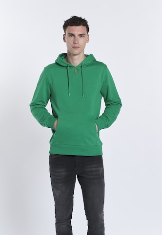DENIM CULTURE Sweatshirt 'Hector' i grön: framsida