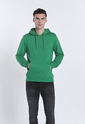 Felpa 'Hector' di DENIM CULTURE in verde: frontale