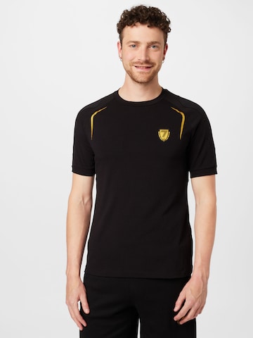 EA7 Emporio ArmaniTehnička sportska majica - crna boja: prednji dio