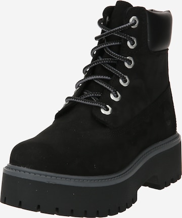 Bottines à lacets TIMBERLAND en noir : devant