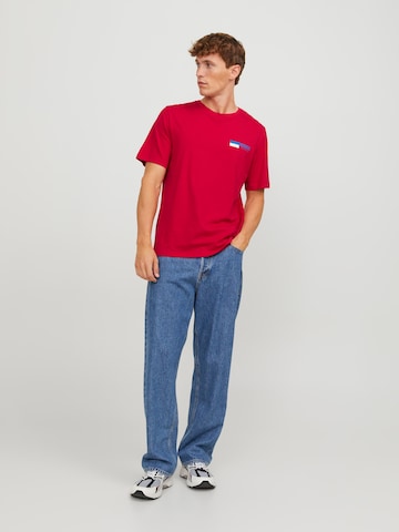 JACK & JONES T-Shirt in Rot