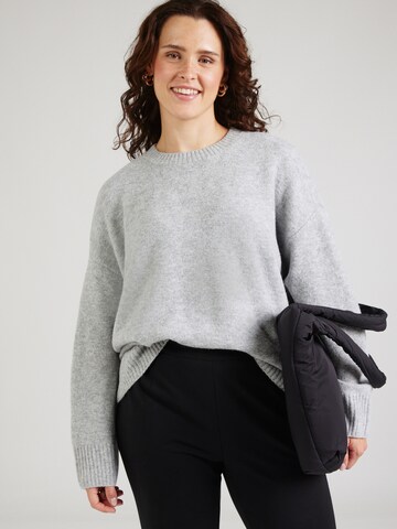 Vero Moda Curve Pullover 'VMCBoom' in Grau: Vorderseite