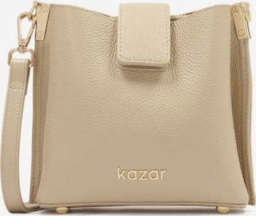 Kazar Crossbody Bag in Beige: front