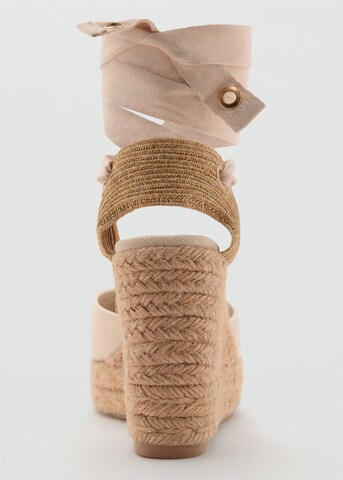 MANGO Espadrilles 'Ona' in Beige