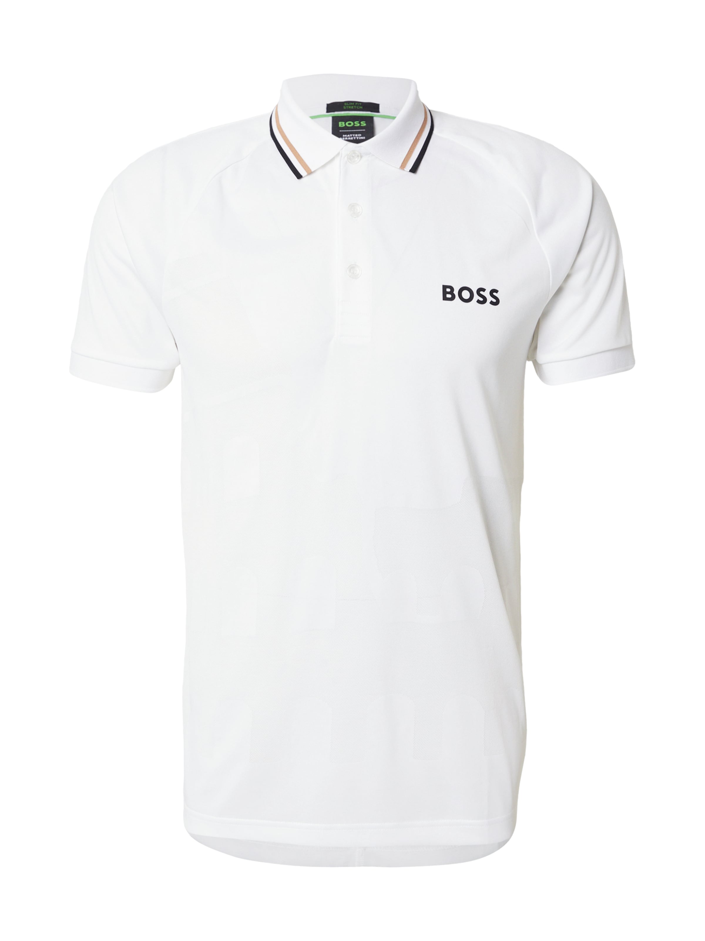 BOSS Paita 'Patteo' värissä valkoinen: etupuoli