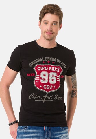 CIPO & BAXX Shirt in Black: front