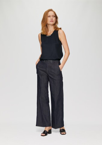 s.Oliver BLACK LABEL - Camiseta en azul