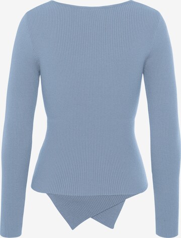 LASCANA Pullover in Blau