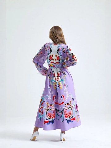 MSN Collection Maxi Kleid in Lila