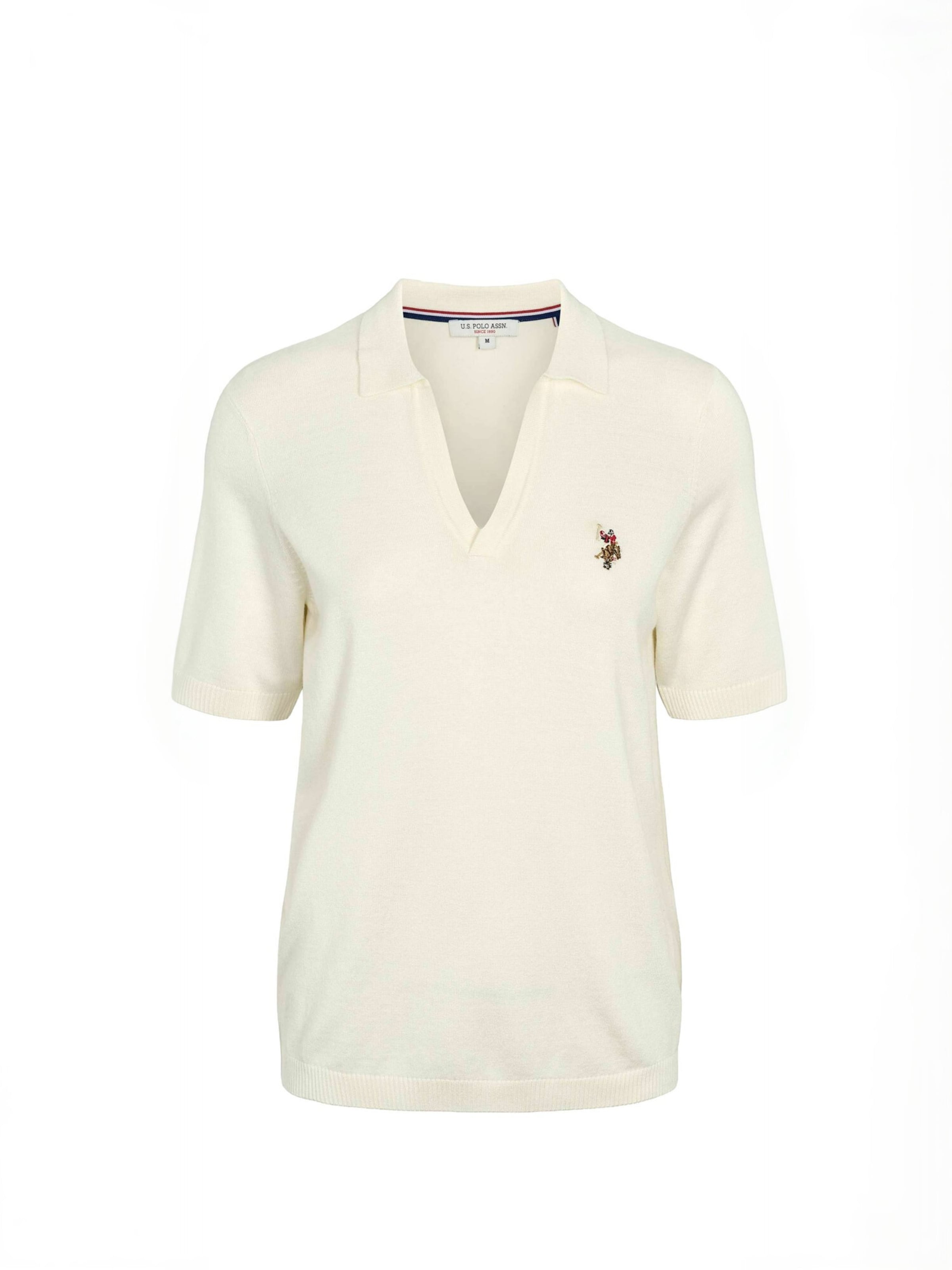 Top ' UWLilwan ' de la U.S. POLO ASSN. pe alb: față
