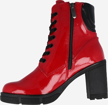 MARCO TOZZI Lace-up bootie in Red