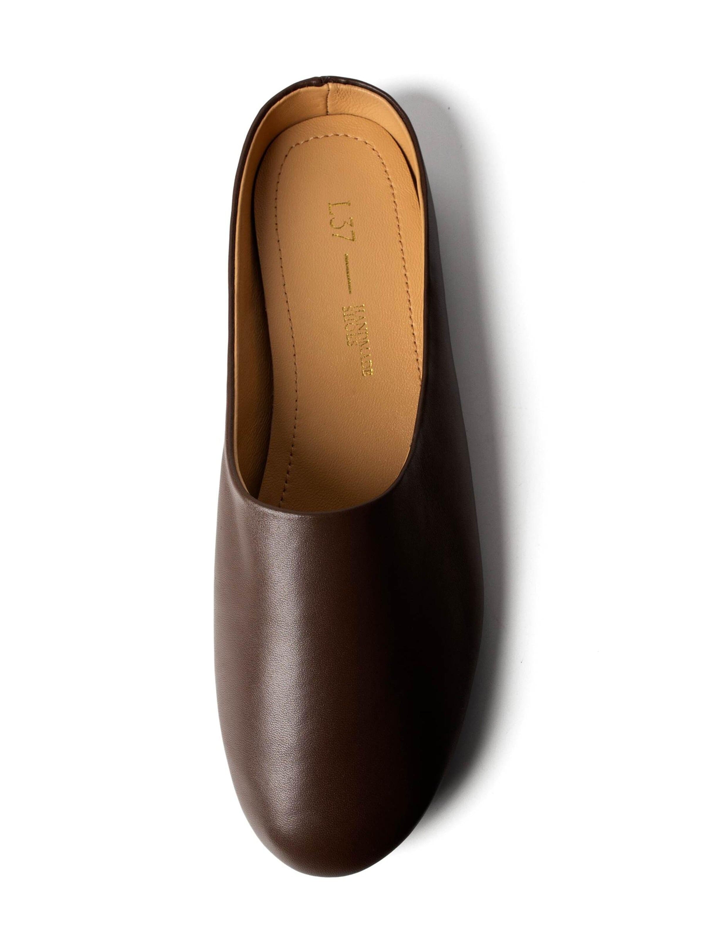 L37 HANDMADE SHOESPapuče 'ALL AT ONCE' - smeđa boja