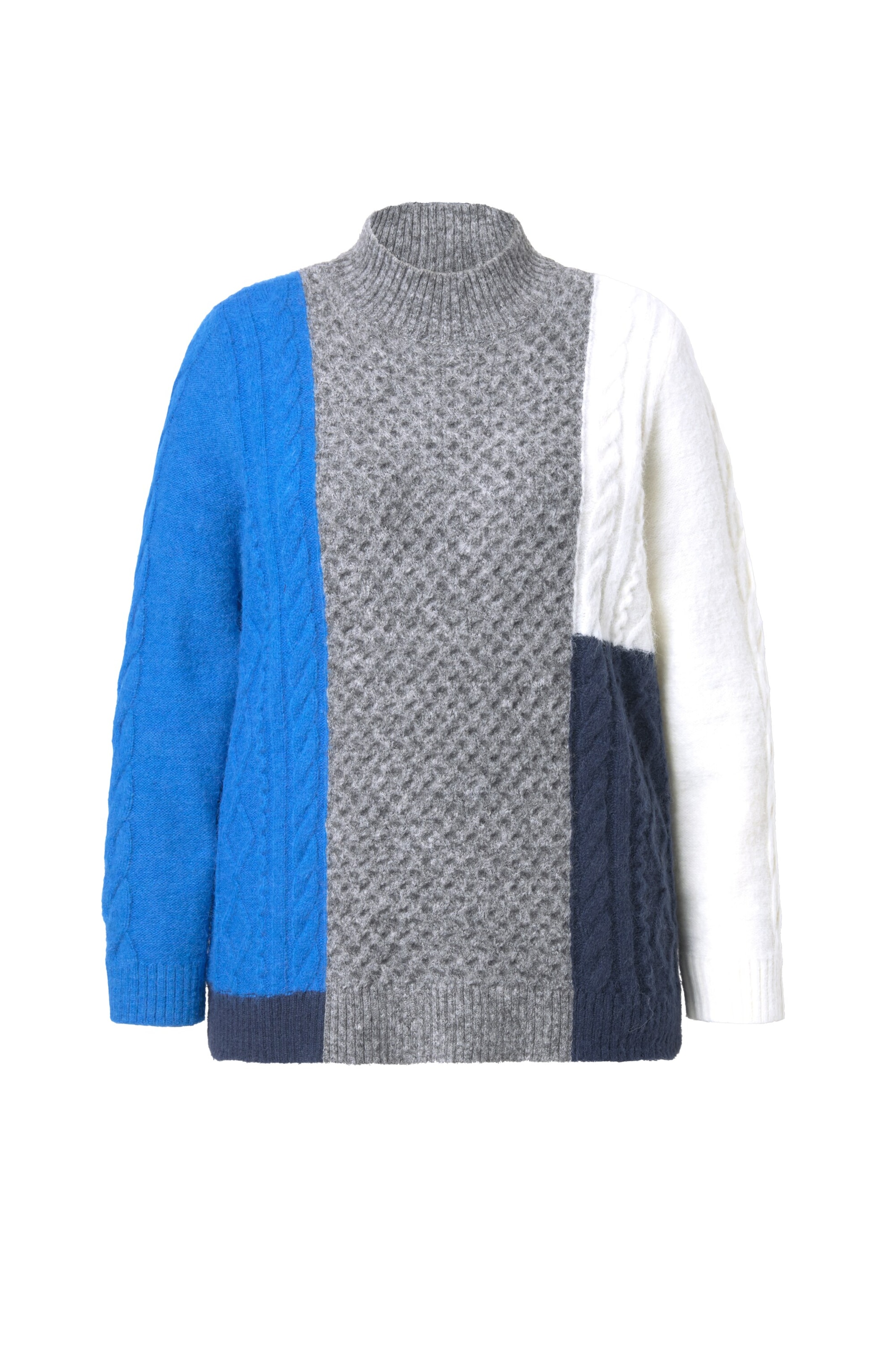 Ulla Popken Trui in Blauw: voorkant