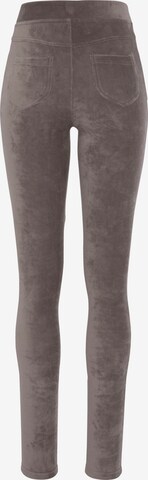 LASCANA Skinny Leggings in Grijs: voorkant